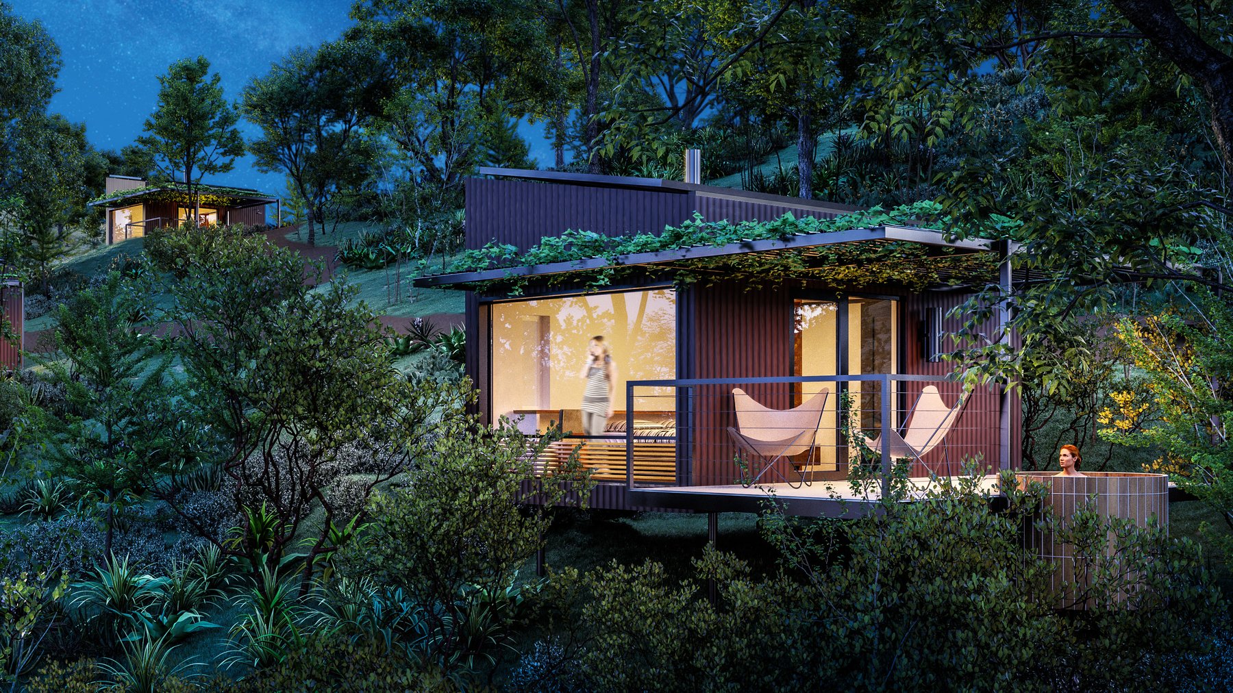 Kokoro Springs — hospitality architecture, Lake County, California